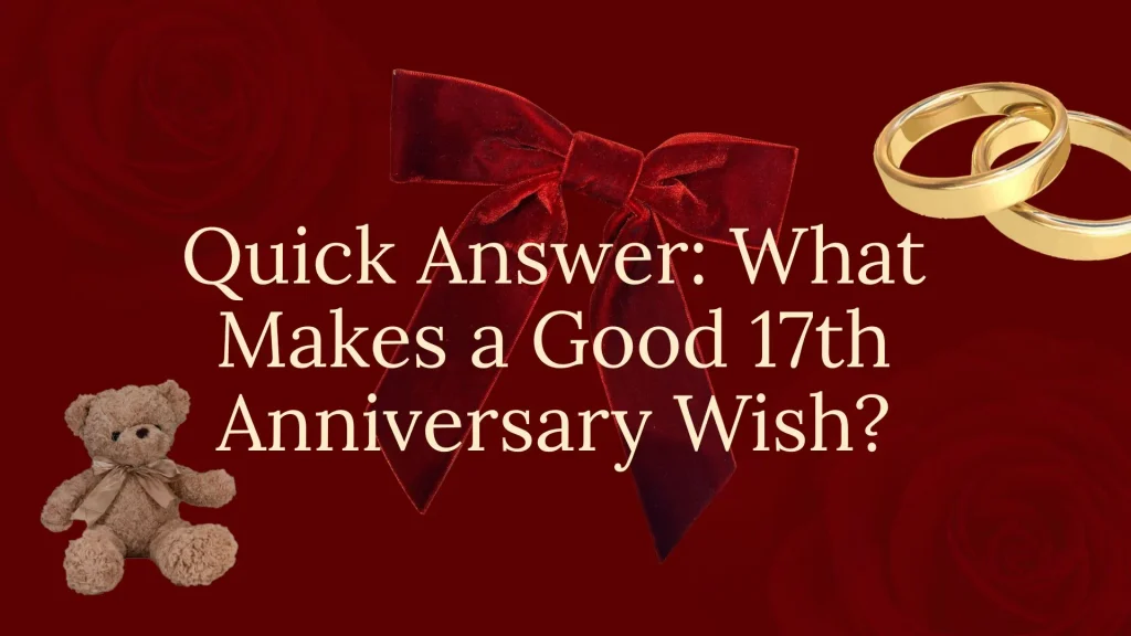 17th anniversary Wishes