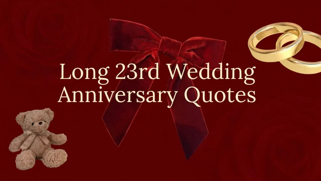23rd wedding anniversary quotes